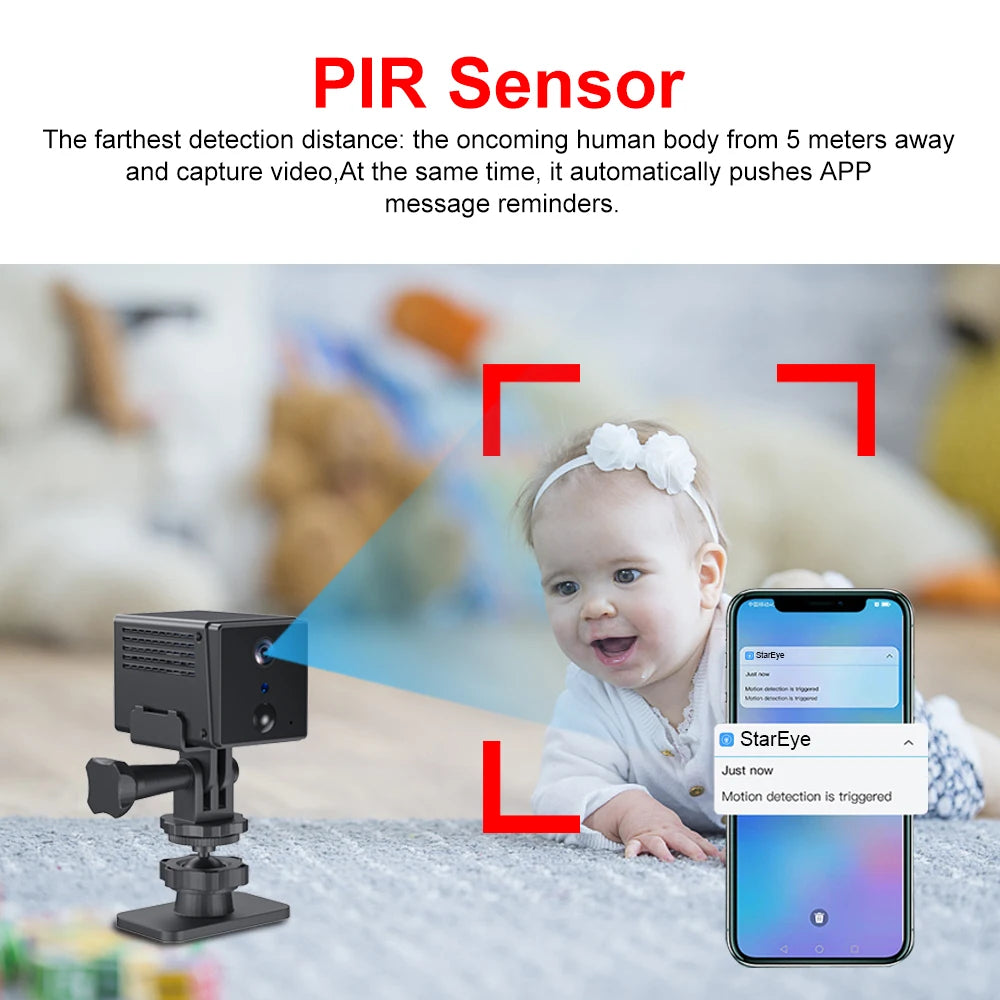 2025 New 4G SIM Card CCTV Night Vision Mini Camera WiFi 1080P Car Security Camera WD20/WD21 Two-way Audio Video Mini Cameras