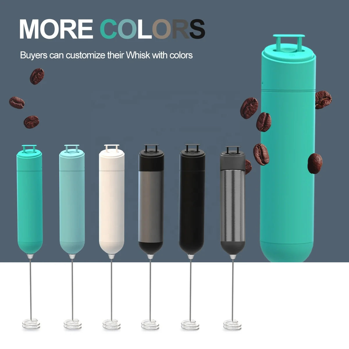 New Products 2023 Kitchen Gadgets Electric Milk Drink Frother AA Battery Powered Handheld Electric Whisk Coffee Mixer for Milk