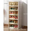 Living Room Furniture 6 Tier Foldable Plastic Shoe Rack Storage Cabinet Modern