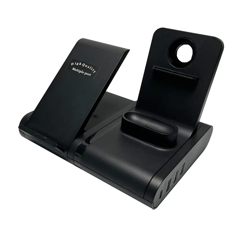 NULIKE Foldable Wireless Charger Stand 15W PD 5V/3A 7-in-1 Multi-Functional Laptop Earphones More Devices Wireless Charger