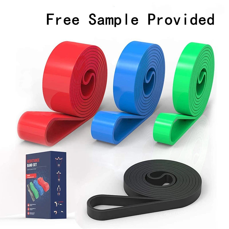 Heavy Duty 5-Set Latex Resistance Band Pull Assistance Exercise Stretch Fitness Bands for Power Lift & Stretching