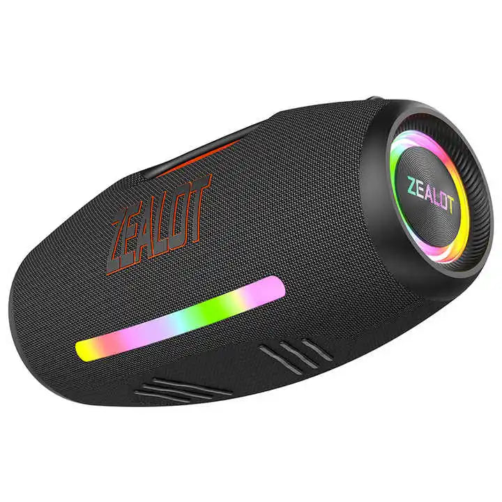 Zealot S89 Outdoor Party Speaker Professional Bluetooths 250W Bass Powered Portable Subwoofer Wireless LED Light Hifi Speaker