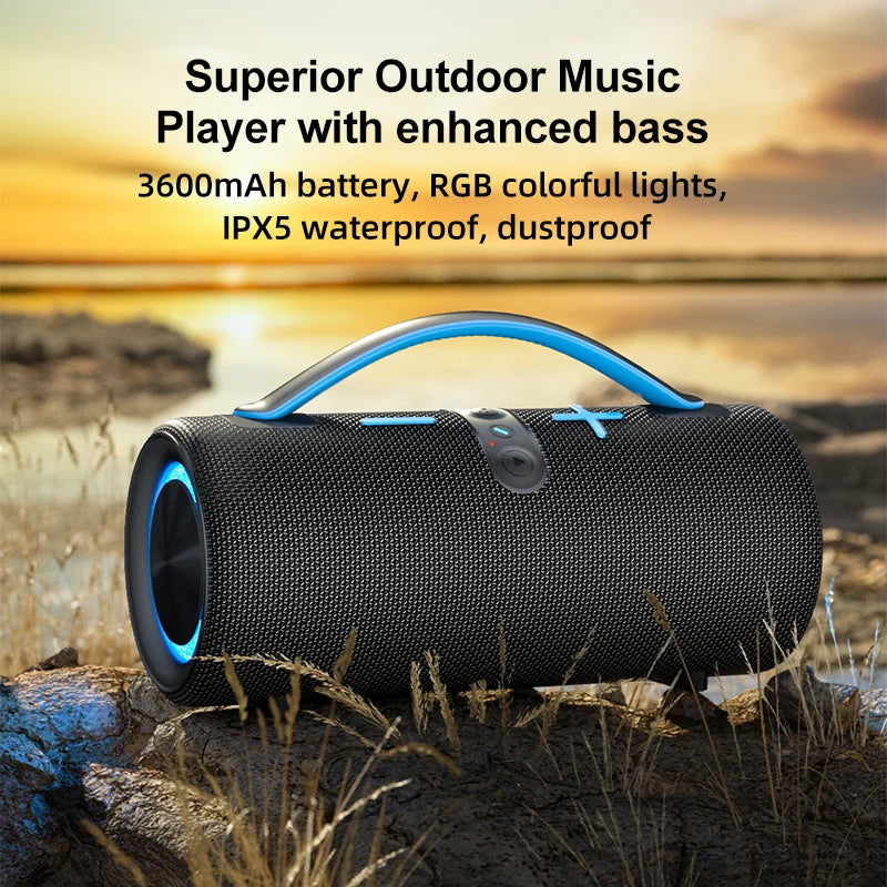 Outdoor Portable Mini Wireless for Bluetooth Speakers New Private Design RGB Effect Noise Cancelling Mic Waterproof Computer