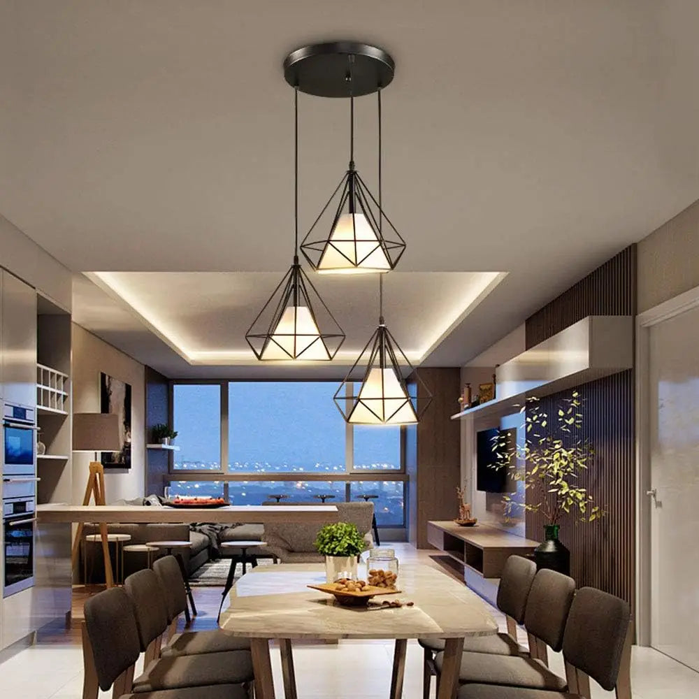 Nordic Vintage Single Head Iron Chandelier Creative Industrial Style for Bar Tea Restaurant Warehouse with Excellent Aesthetics