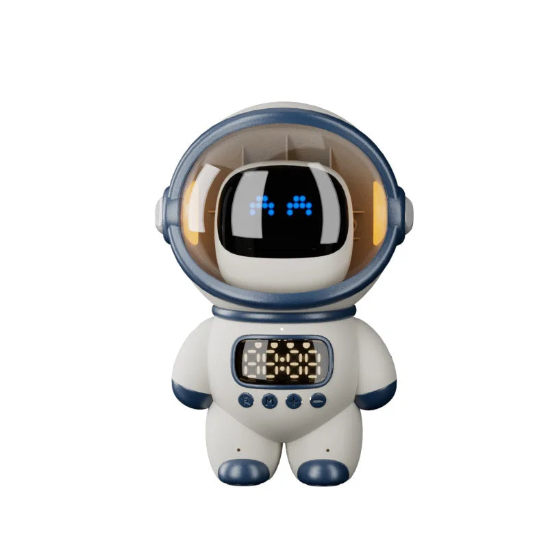 Astronaut Robot  Speaker with AI Voice Control, TF Card, Clock & Alarm Smart Multifunctional Audio Gadget