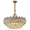 Living Room Large Round Luxury Pendant Light Gold Nordic Modern K9 Crystal Chandelier for Home Decor