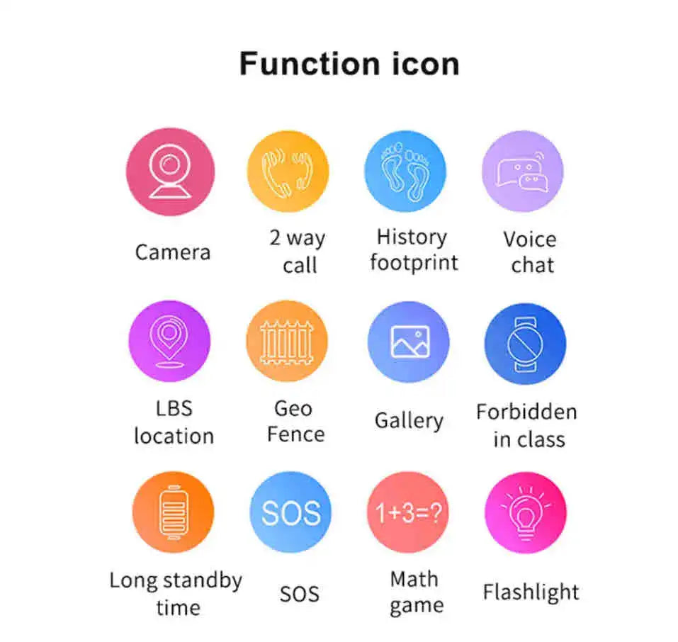 2025 Latest New square Q19 Kids Smart Watch Phone for Girls Boys Pedometer Fitness Tracker Touch Camera Anti Lost Alarm Clock