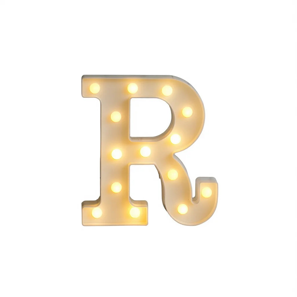 3D LED Alphabet Letter R Decorative Lighting Spotlight Lamp with Soft ...