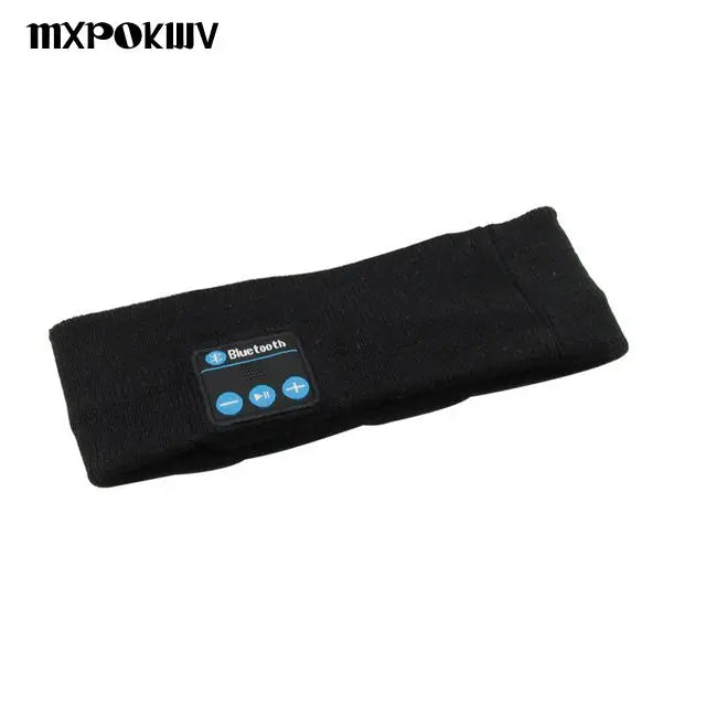 Wireless Stereo Bluetooth 5.4 Headphones Running Sleeping Earphone Headset Knit Sports Music Headband With MIC 200mah Battery