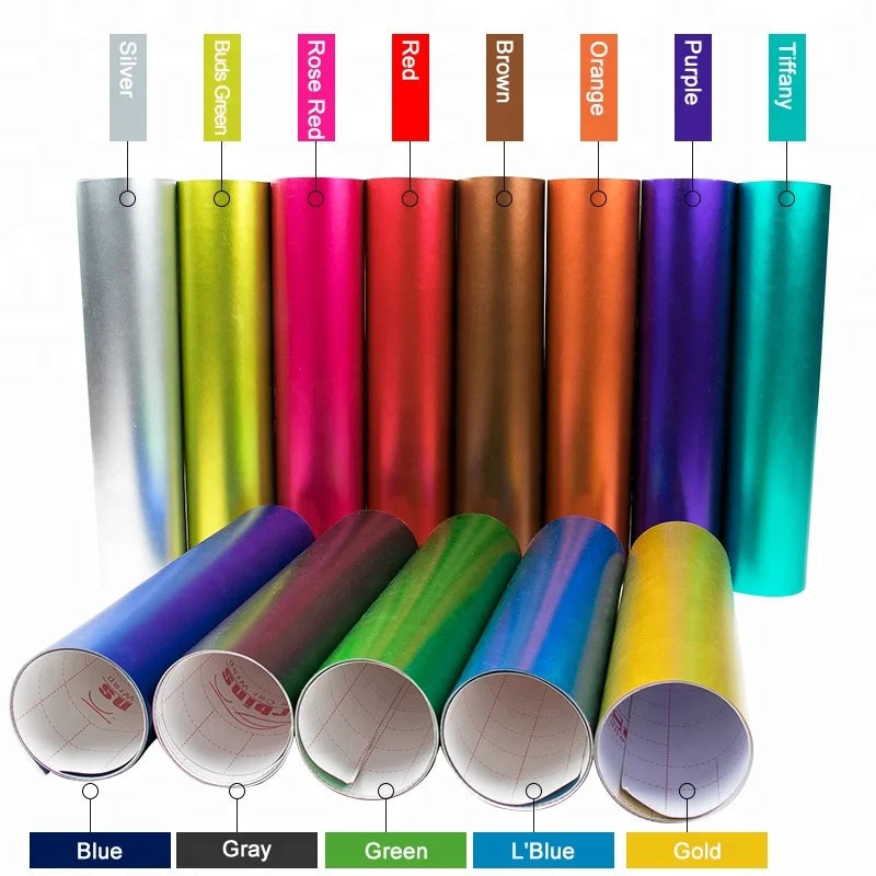Carbins Film Lime Green Satin Chrome Vinyl Custom Wraps 5x60ft Roll Factory Wholesale