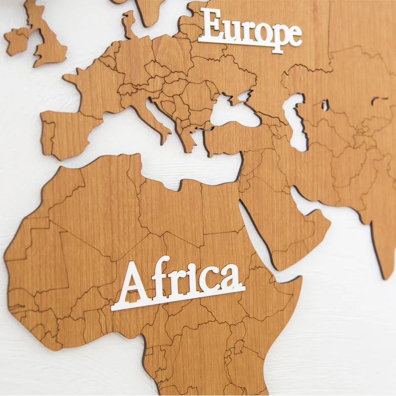 2023 World Map 137CM Creative Nordic Silent Wall Decor Clock Wooden Large Home Decorative Modern Wall Clocks Reloj Pared Horloge