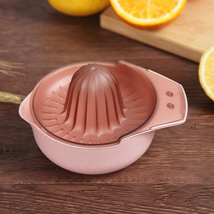 Kitchen Gadgets Free Wheat Fiber Baby Fruit Puree Maker Citrus Hand Press Mini Orange Manual Juicer Plastic Lemon Lime Squeezer