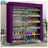 50 Pair Portable Fabric Shoe Rack Organizer Cabinet for Store Steel Double Layer Shoes Foldable Matel Shelf for Home Modern