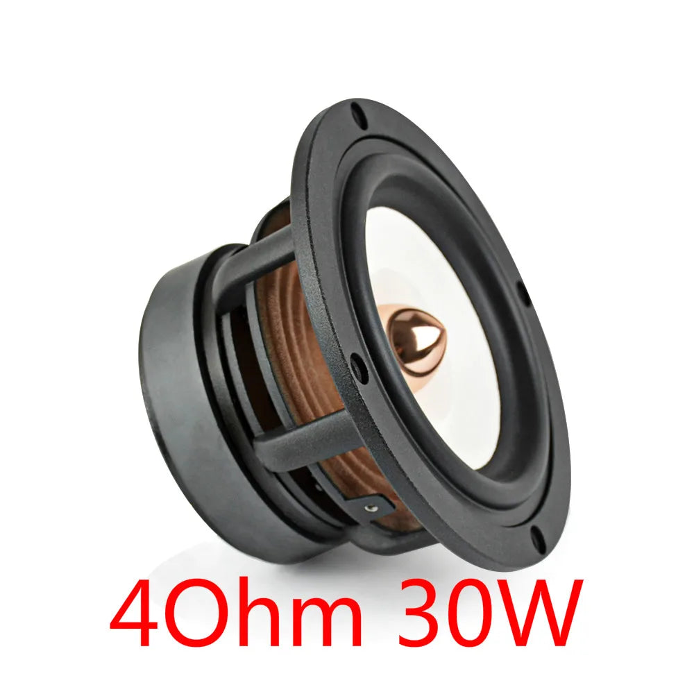 AIYIMA 1Pcs 4 Inch Full Range Speaker 4 8 Ohm 30W HIFI Treble Mediant Bass Loudspeaker Desktop Bookshelf Audio Sound Speaker DIY