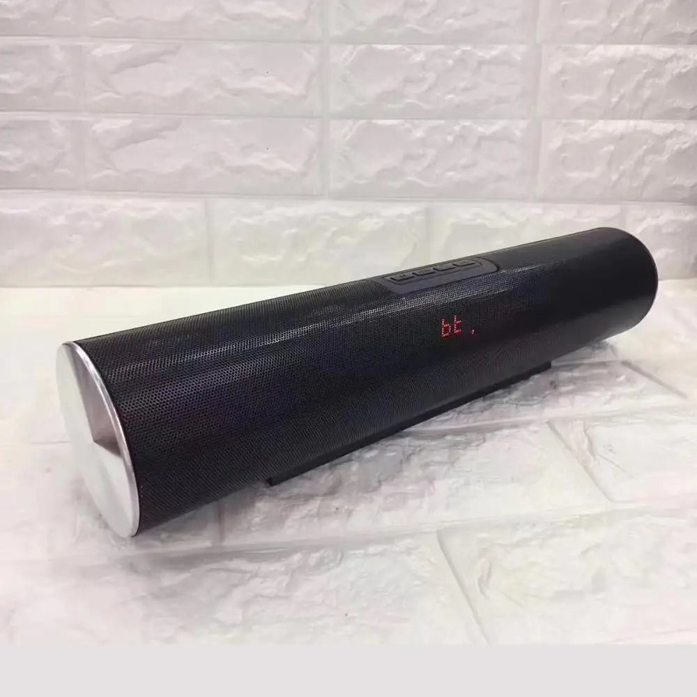LY17 Wireless Portable Cylinder bluetooth Metal Speaker Soundbar with Subwoofer