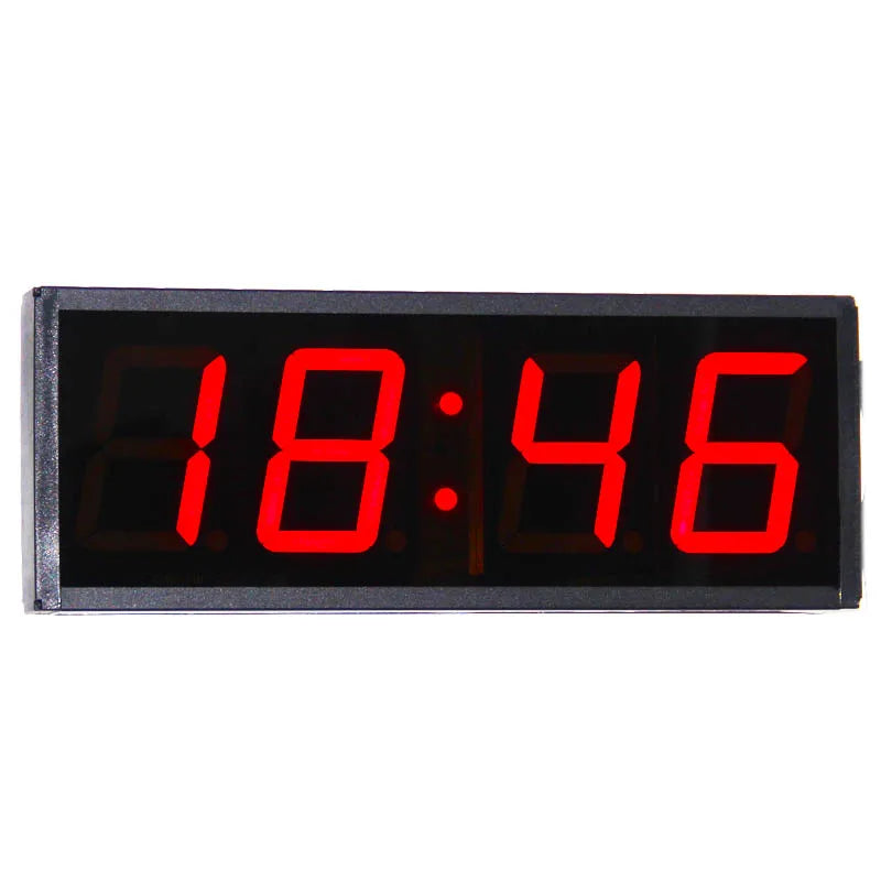 CHEETIE CP18 LED Digital Clock 12V Blue Green Yellow White Amber 4-Digit 7-Segment Display Countdown Stopwatch Projection IR