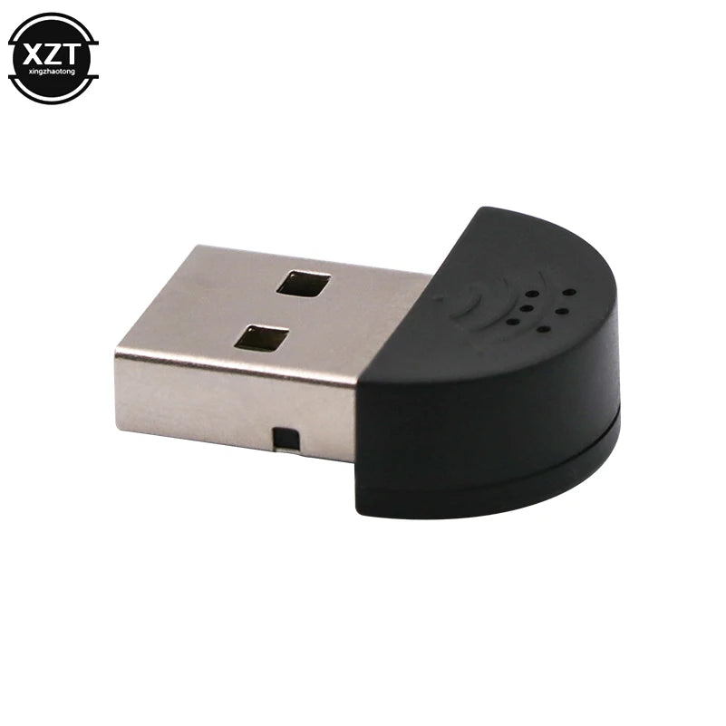 Super Mini USB 2.0 Microphone Portable Studio Speech MIC Audio Driver Free for Laptop/Notebook/PC/MSN/Skype USB Adapter