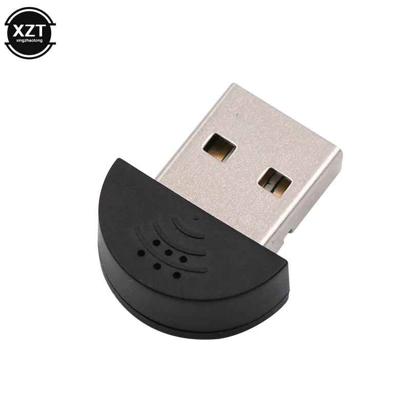Super Mini USB 2.0 Microphone Portable Studio Speech MIC Audio Driver Free for Laptop/Notebook/PC/MSN/Skype USB Adapter