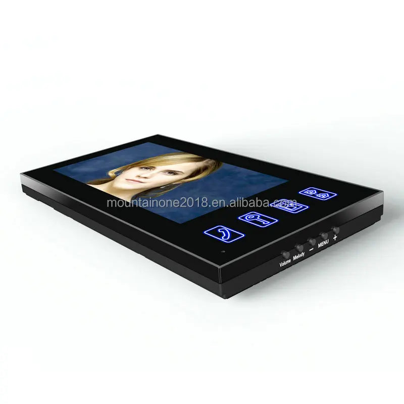 7" RFID Password Video Door Phone Intercom Doorbell With IR Camera 1000 TV Line With NO-Electric Strike Door Lock