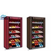 50 Pair Portable Fabric Shoe Rack Organizer Cabinet for Store Steel Double Layer Shoes Foldable Matel Shelf for Home Modern