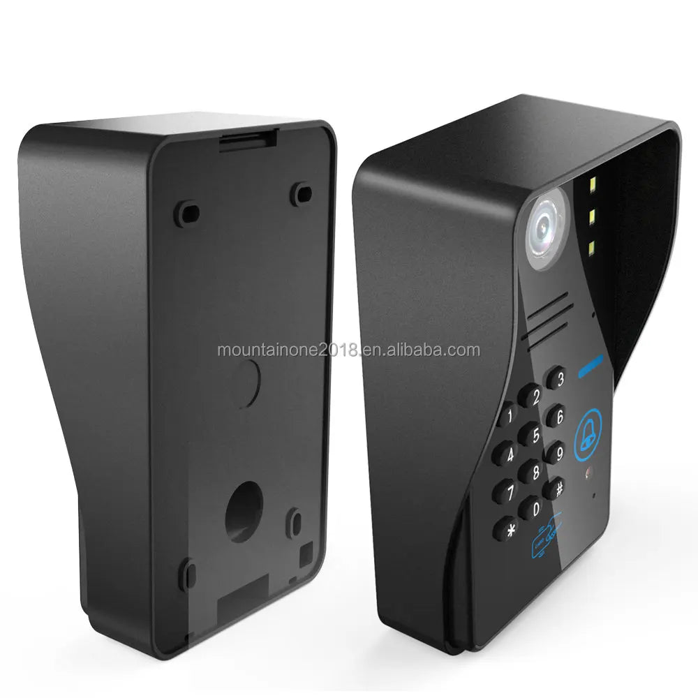7" RFID Password Video Door Phone Intercom Doorbell With IR Camera 1000 TV Line With NO-Electric Strike Door Lock