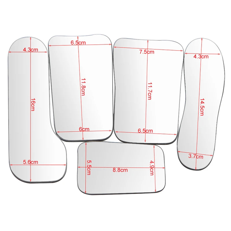 5PCS Dentistry Orthodontic Mirror Photography Double-Sided Mirrors Dental Tools Glass Material Intra Oral Reflector