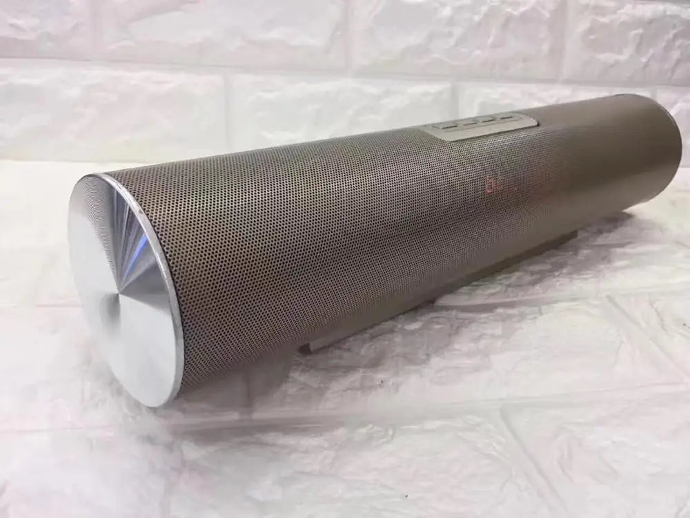 LY17 Wireless Portable Cylinder bluetooth Metal Speaker Soundbar with Subwoofer