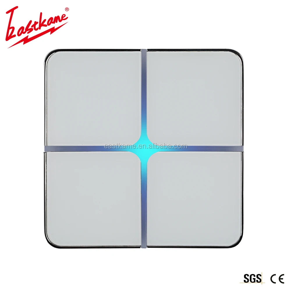 Knx Smart Light Switch for Home Automation Wifi or Mobus Touch Metal Panel for Wall Switches Stylish Design for Modern Home