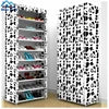 50 Pair Portable Fabric Shoe Rack Organizer Cabinet for Store Steel Double Layer Shoes Foldable Matel Shelf for Home Modern