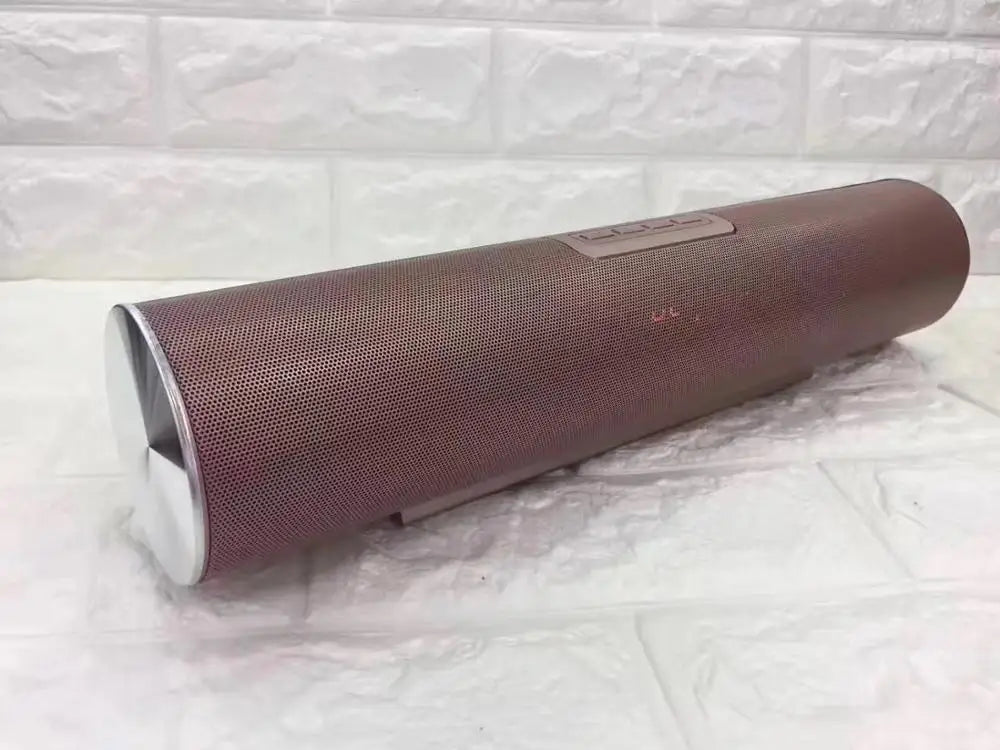 LY17 Wireless Portable Cylinder bluetooth Metal Speaker Soundbar with Subwoofer