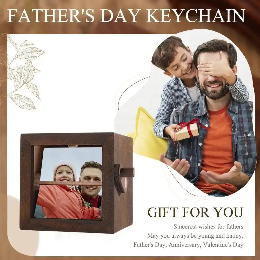 Personalized Photo Flipbook Animation Box,Custom Wooden Photo Book with Light,Custom Crank Photo Box Picture Box Wholesale