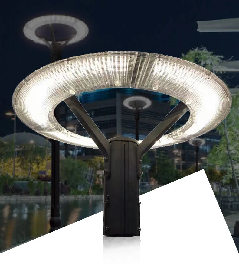 High Brightness 100W LED Garden Light 150LM/W Die Casting Aluminum Housing IP65 Waterproof  Outdoor Post Top  Light
