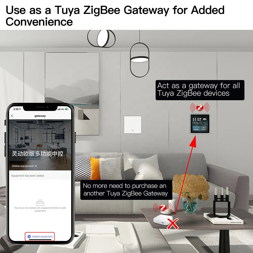 Tuya Smart Home Devices Integration System Home Automation System Scenes Remote Control with Zigbee Gateway Hub All in One MOES