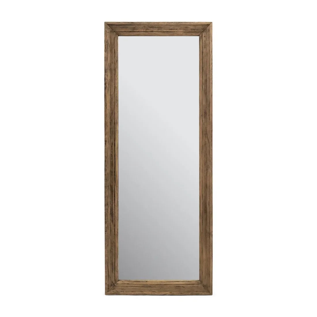 AY-2595 Eivissa Decorative French Vintage Glass Wooden Frame Floor/Wall Stand Mirror Eco-Friendly Big Mirror for Living Room