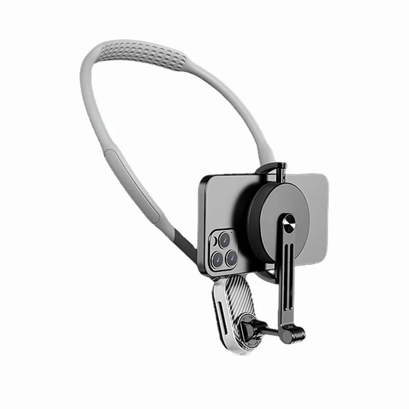 Hot Selling Smartphone Magnetic Neck Holder Mount Silicone Material Customizable Colors for Any Device