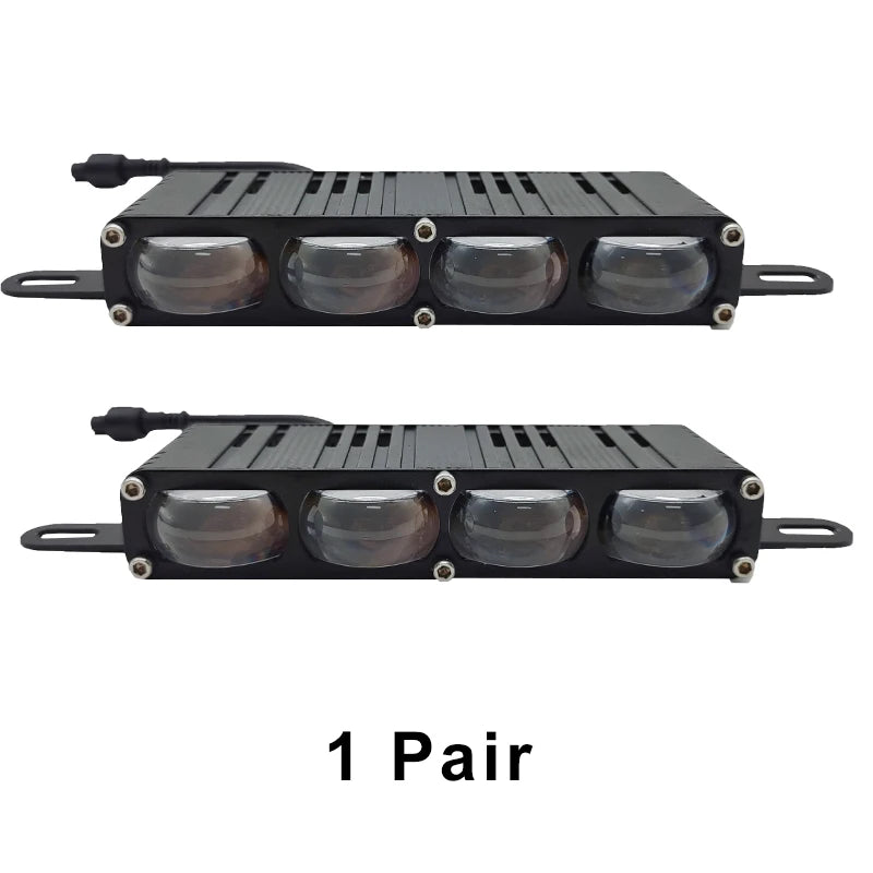 High Power With Fan Car Spotlights Led Grille Lights Fog Work Light External Auxiliary Lights Off-road Vehicle SUV Truck