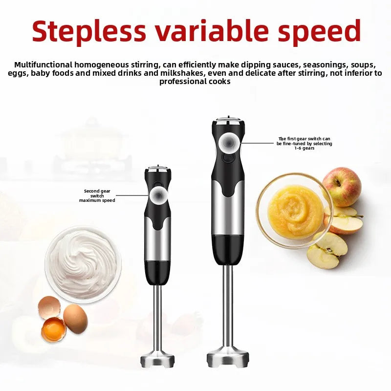 5-in-1 High-Power Professional Electric Stick Blender Household Immersion Hand Blender with Plastic Container in Stock