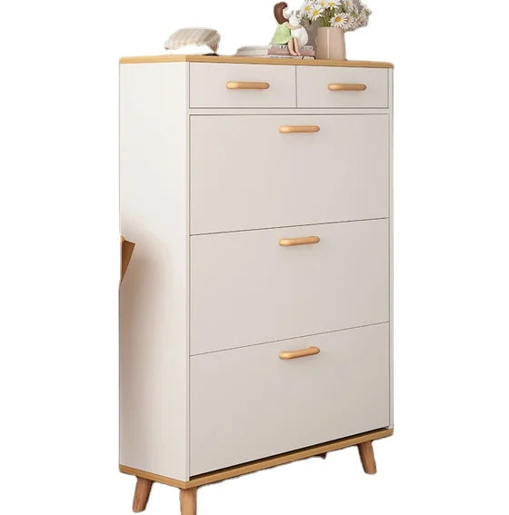 Modern Extendable Wooden Shoe Rack for Home School Living Room Furniture Shoe Storage for Apartment