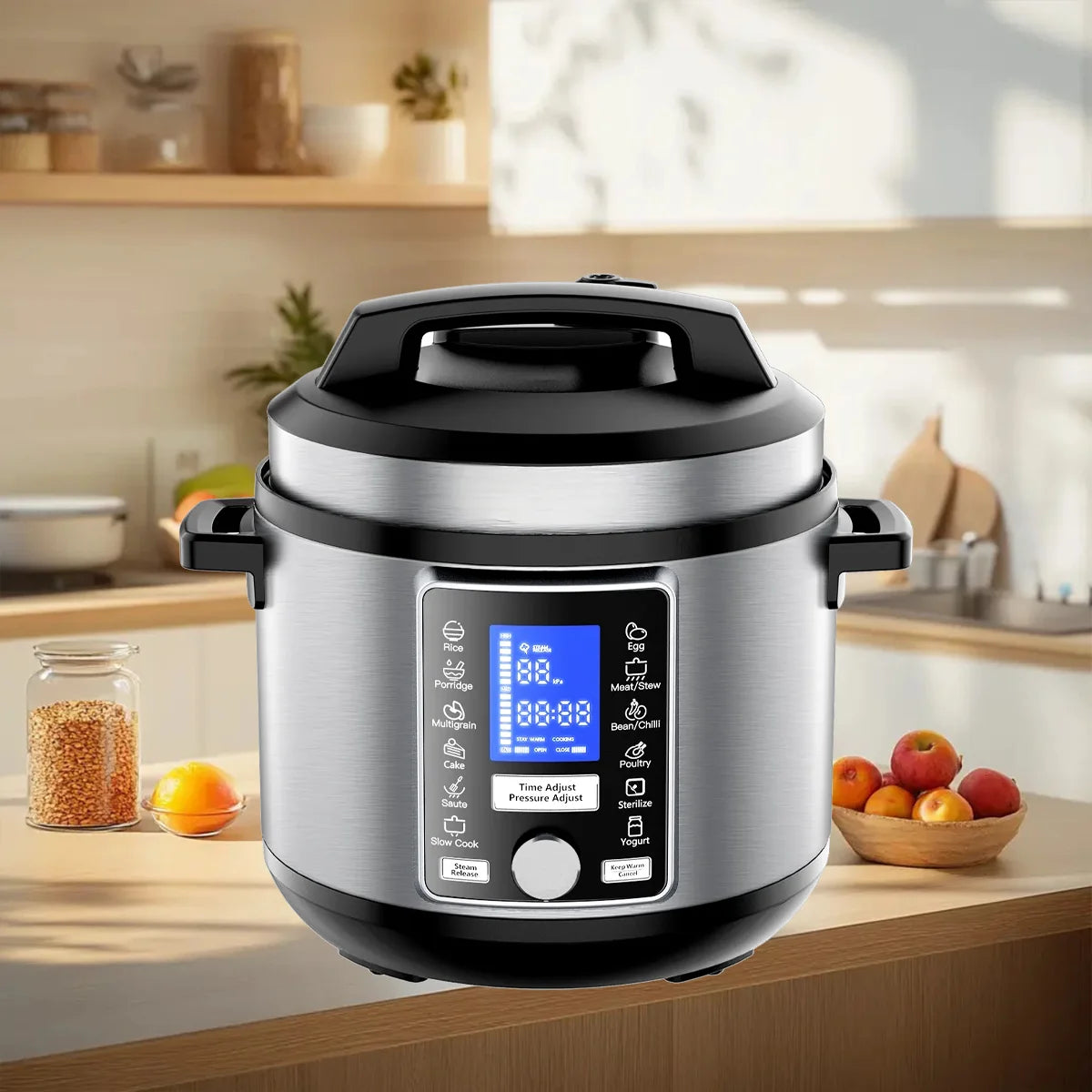 Kitchen Appliances Aluminium Electric Pressure Cooker Smart Overheat Protection Rice Cooker Instant Heat CookingPot Home Hotel
