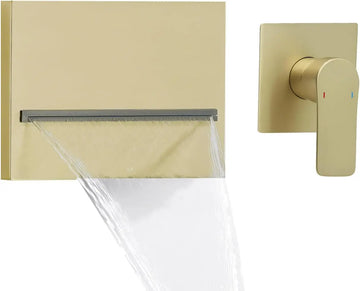 Concealed Thermostatic Shower Mixer Valve, Brass Shower Diverter Valve Flow Control Valve with LED Temperature Display