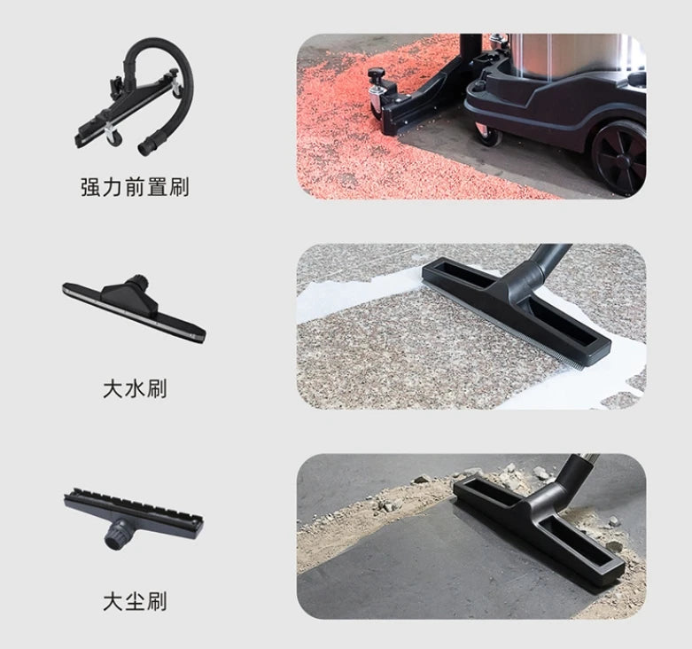 100L  5400w Super Suction Large Capacity Industrial Automatic Dust Cleaning Vacuum Cleaners  Super Suction