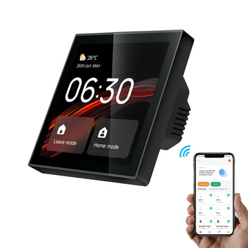 Tuya Smart Home Zigbee Gateway Center Control Panel for Control the Lights, Curtains, Other Smart Home Devices