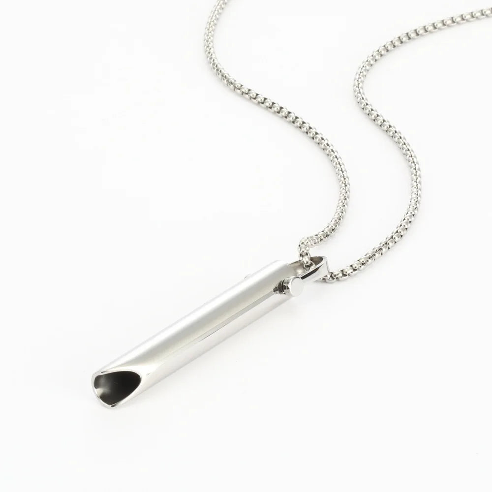 Anti-Anxiety Jewelry Breathing Necklace for Breathwork Anxiety Breathing Tool Stress Relief Anxiety Necklace for Women Men Baby