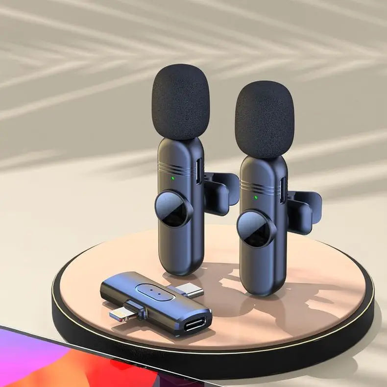 Quality Assure Wireless Lavalier 2 in 1 Mini Microphone Lapel Micro Cravat San Fil Mic for youtube Lapal Mikrafon Cordless