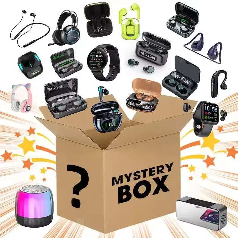 Caja Misteriosa Wireless Smart Watches Lucky Draw Surprise Blind Mystery Box with IPS Display and Rubber Band for Christmas