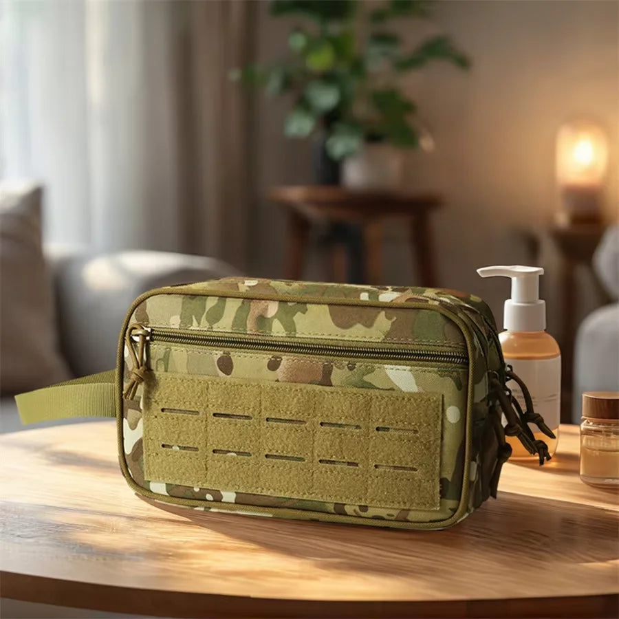 Outdoor Sport 600D Nylon Admin Waist Pouch Laser Tactical Molle Gadget Organizer Zipper EDC Utility Personal Defense Equipment