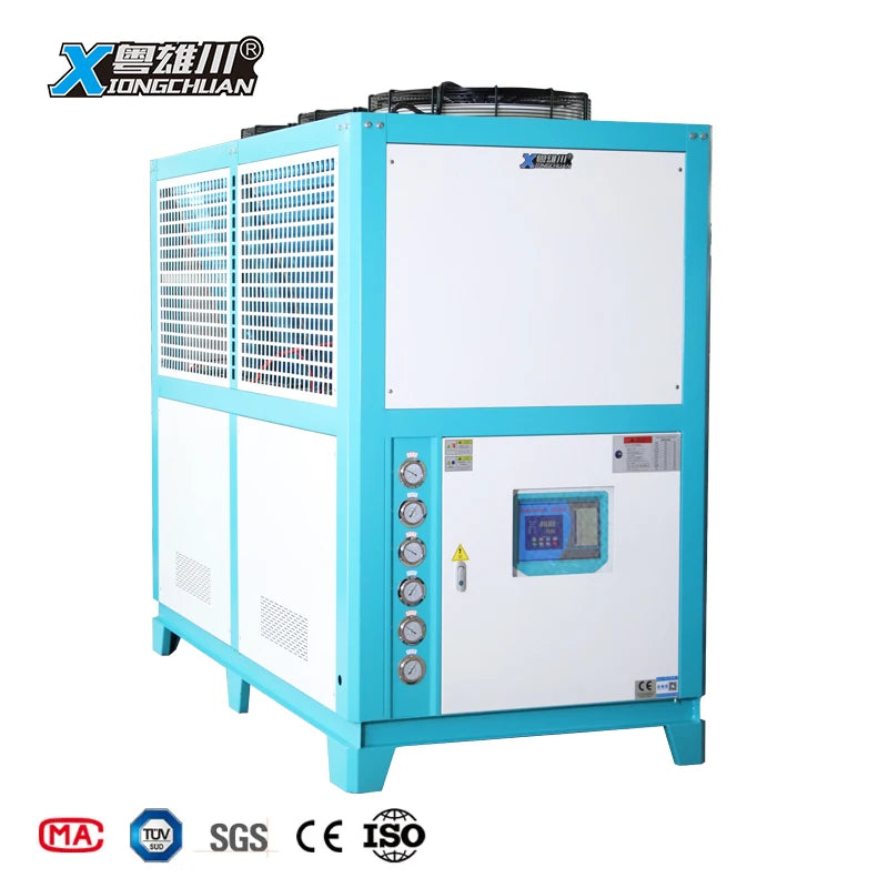 Xiongchuan 14 Ton Water Cooling Low Temperature Industrial Air 20HP Automatic Chiller 6 Protections 50805Kcal/h Cooling Capacity