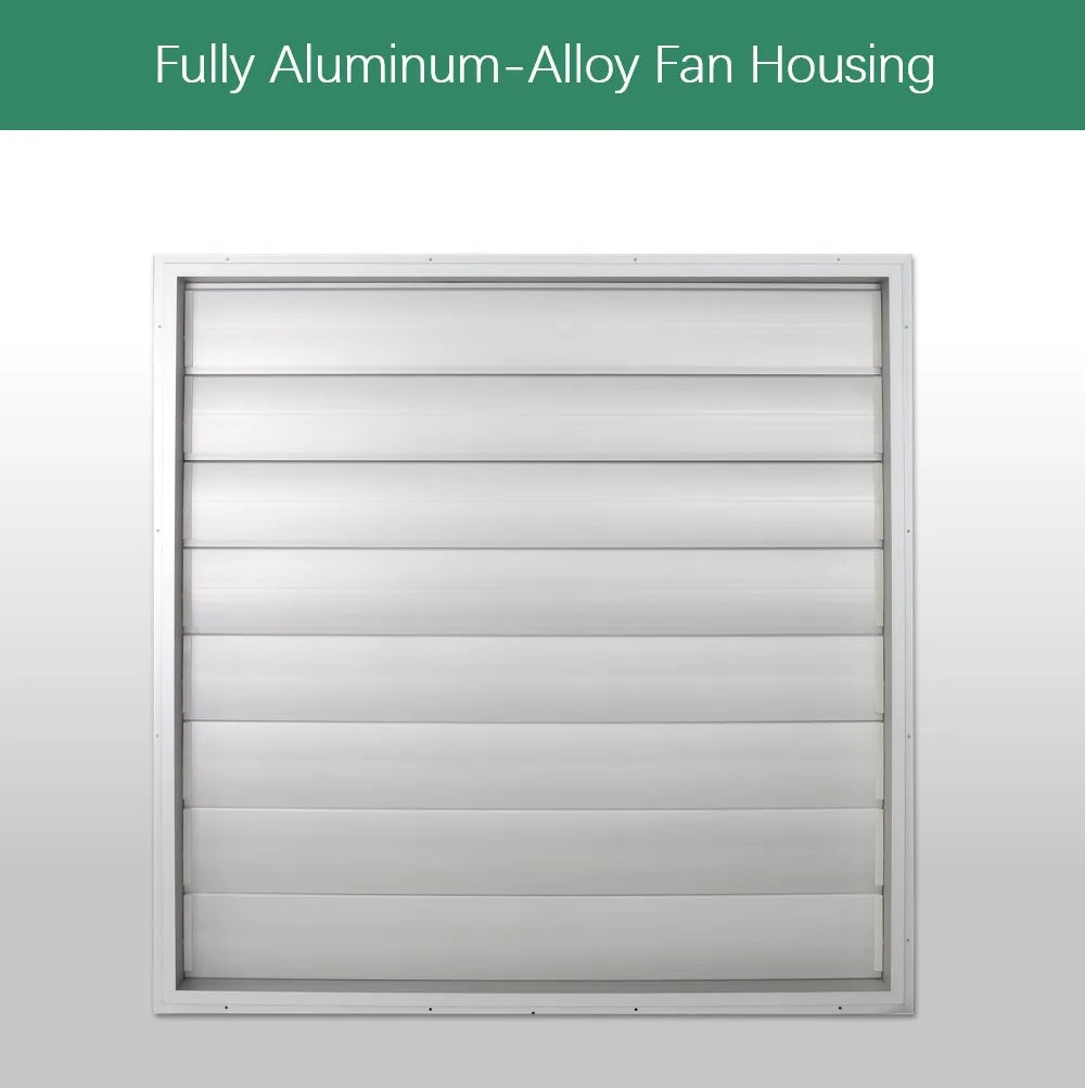 Hot Selling DC/AC 48-Inch Versatile Solar Aluminum Fan with 5 Years Warranty Energy-Efficient for Market Factories & Greenhouse