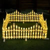 Waterproof Outdoor Solar & Plug Garden Fence Decorative Lighting for Christmas Tree and Courtyard Decoration