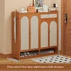 Modern Tall Standing Shoe Rack for Dormitories Apartments Space-Saving Multi-Layer Shoe Cabinet Dustproof Feature for Entryway